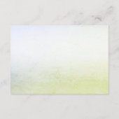 Little Bird Floral Gold Baby Dusche Begleitkarte (Rückseite)