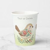 Little Bird Floral Gold Cups Pappbecher (Links)