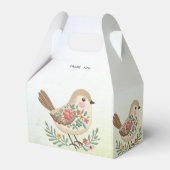 Little Bird Floral Gold Fevor Box Geschenkschachtel (Rückseite)