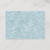 Little Bird Floral Green Blätter Baby Shower Begleitkarte (Rückseite)