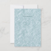 Little Bird Floral Green Blätter Danke Karte (Rückseite)