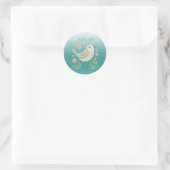 Little Bird Floral Sticker (Tasche)