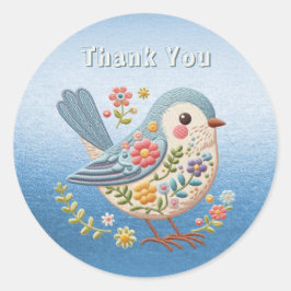 Little Bird Floral Sticker