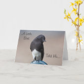 Little Bird Happy Birthday Card Karte (Gelbe Blume)