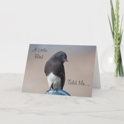Little Bird Happy Birthday Card Karte (Vorderseite)