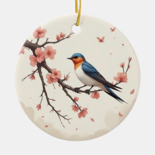 Little Bird Keramik Ornament (Vorne)