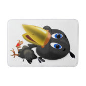 Little Bird mit Herzbeutel Bath Mat - Ihre Farben Badematte (Vorderseite)