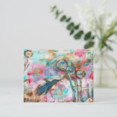 Little Bird Postkarte (Stehend Vorderseite)