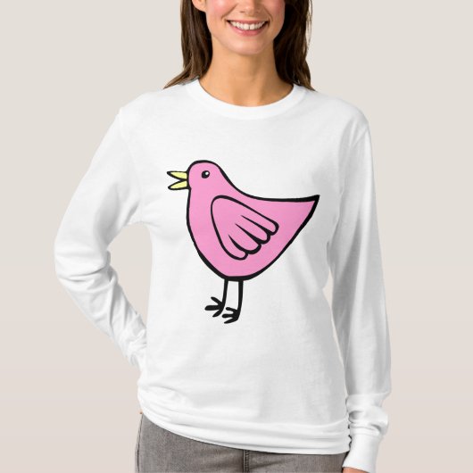 Little Bird - Rosa T-Shirt (Vorderseite)