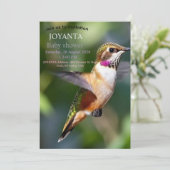 Little bird typography custom einladung (Stehend Vorderseite)