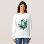 Little Bird und Christmas Grüntöne Sweatshirt (Vorne ganz)