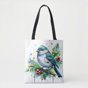 Little Bird und Christmas Grüntöne Tasche