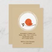 Little Birdie Birthday Einladung (Vorne/Hinten)