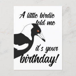 Little Birdie sagte mir, es sei deine Geburtstagsk Postkarte