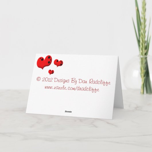 Little Birthday Liebe Bug Karte (Rückseite)