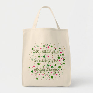 Little Bit Irish Luck-Grocery Tote Bag Tragetasche