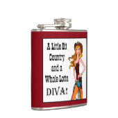 Little Bit Land und eine ganze Lotta DIVA! Flachmann (Rechts)