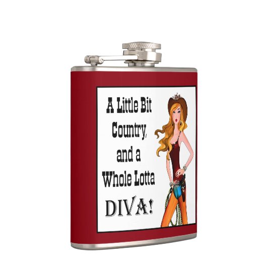 Little Bit Land und eine ganze Lotta DIVA! Flachmann (Rechts)