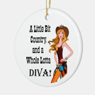 Little Bit Land und eine ganze Lotta DIVA! Keramik Ornament