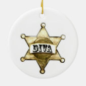 Little Bit Land und eine ganze Lotta DIVA! Keramik Ornament (Hinten)