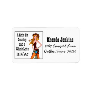 Little Bit Land und eine ganze Lotta DIVA! Labels Adressaufkleber