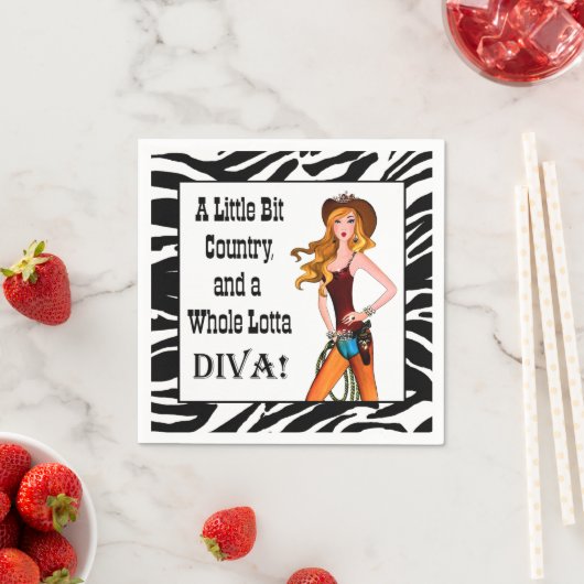 Little Bit Land und eine ganze Lotta DIVA! Serviette (Beispiel)