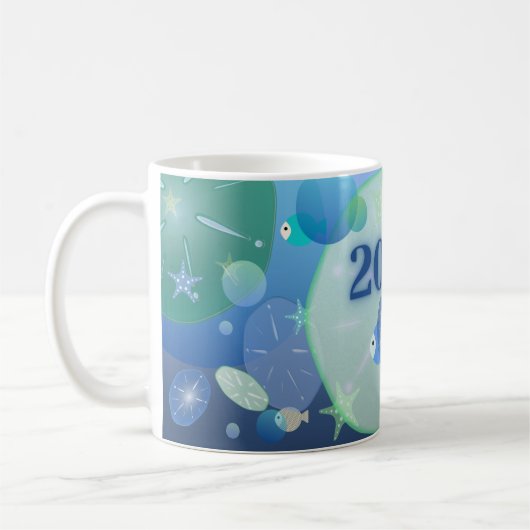 Little Bit of Blue - March Coffee Mug Kaffeetasse (Links)