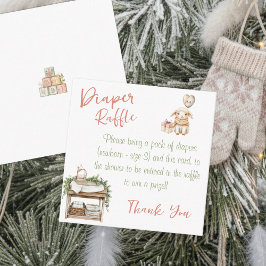 Little Bit Of Country Winter Boho Baby Girl Shower Begleitkarte