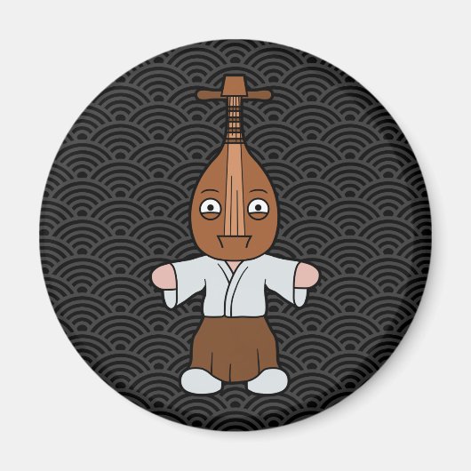 Little Biwa-bokuboku Yokai Magnet (Vorne)