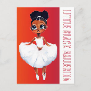 Little Black Ballerina Postkarte