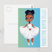 Little Black Ballerina Postkarte (Vorne/Hinten)