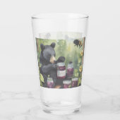 Little black Bear and his blackberry jams Glas (Rückseite)