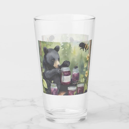 Little black Bear and his blackberry jams Glas (Vorderseite)