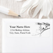 Little Black Bird Address Label (Insitu)