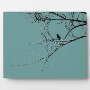 Little Black Bird Plaque Fotoplatte