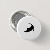 Little Black Cat Button (Vorne & Hinten)