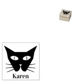 Little Black Cat Eyes Gummistempel (Stempel)
