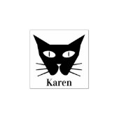 Little Black Cat Eyes Gummistempel (Prägung)