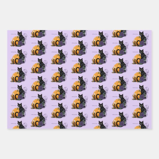 Little Black Cat Geschenkpapier Set (Vorderseite 2)