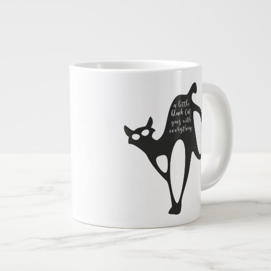 Little Black Cat Jumbo-Tasse (Vorderseite Rechts)