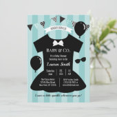 Little Black Dress Baby Dusche Einladung (Stehend Vorderseite)