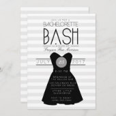 Little Black Dress Bachelorette Bash | PARTY Einladung (Vorne/Hinten)