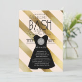 Little Black Dress Bachelorette Bash | PARTY Einladung (Stehend Vorderseite)