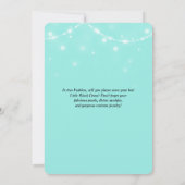 Little Black Dress Bride & Co Glam Brautparty Einladung (Rückseite)