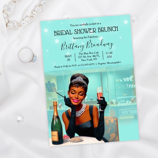 Little Black Dress Bride & Co Glam Brautparty Einladung