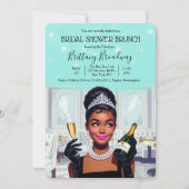 Little Black Dress Bride & Co Glam Brautparty Einladung (Vorderseite)