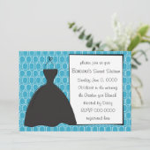 Little Black Dress Einladung (Stehend Vorderseite)