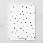 Little Black Dress High Heels Junggeselinnen-Absch Einladung (Rückseite)