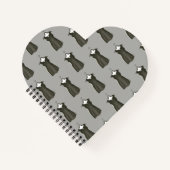 Little Black Dress LBD Cocktail Party Fashionista Notizblock (Vorderseite)