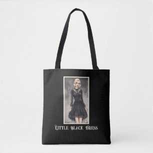 Little Black Dress LBD Goth Tote Bag Tasche